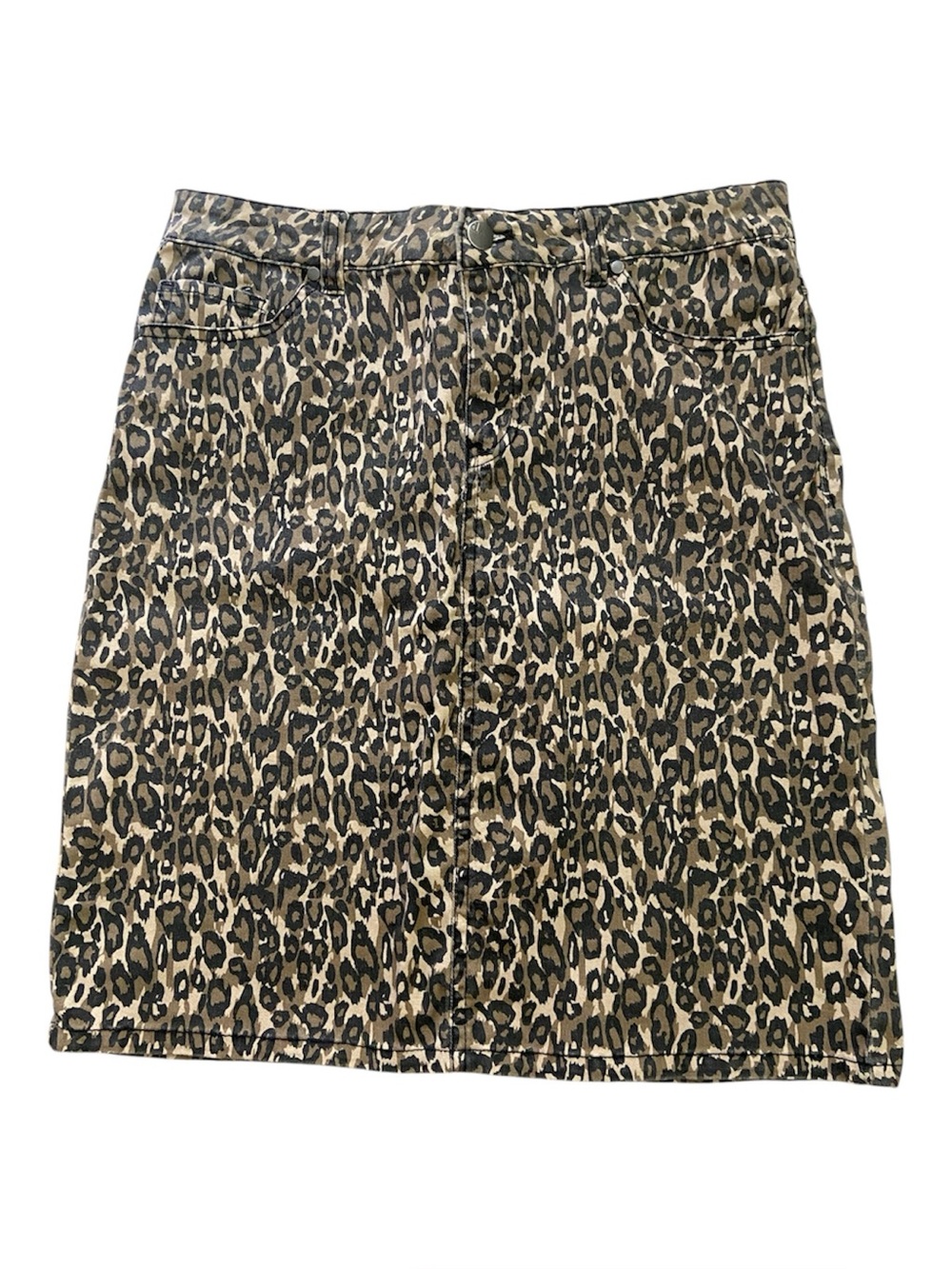 d.jeans Leopard Print Mini Skirt size 6